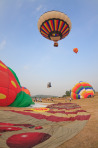 Colorful Hot Air Balloons in Flight