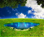 Magic Pond Fantasy Background